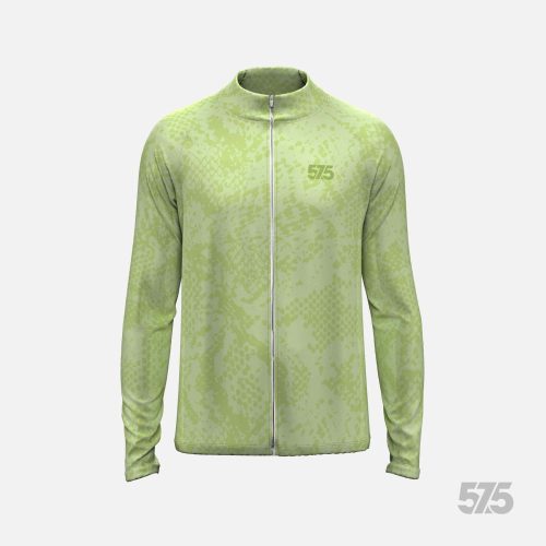 Futófelső BOSTON hosszú ujjal - Snake - Pale Green + Futónadrág RUN+ - STANDARD BLACK