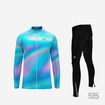   Futófelső OSLO hosszú ujjal - Liquid + Futónadrág RUN+ Winter - Standard Black