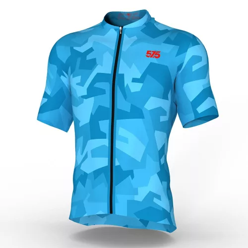 Kerékpáros Mez - PRO Gavia - ZED CAMO - Blue + Kerékpáros Cargo rövidnadrág kantáros - STANDARD BLACK - Base