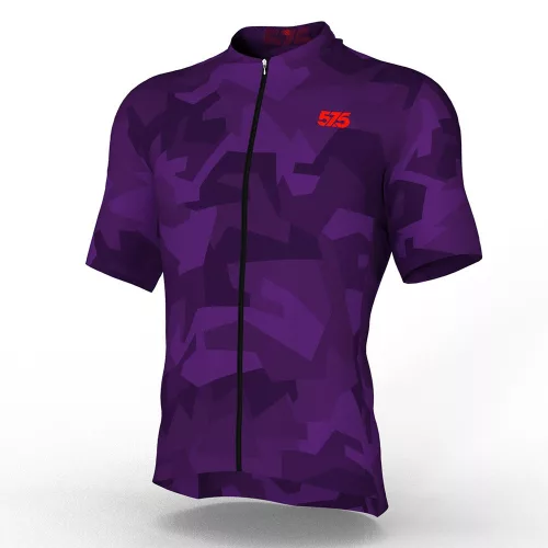 Kerékpáros Mez - PRO Gavia - ZED CAMO - Purple + Kerékpáros Cargo rövidnadrág kantáros - STANDARD BLACK - Base