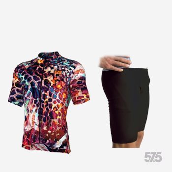   Kerékpáros Mez - PRO Gavia -  PSY Giraffe + Kerékpáros HIGH PERFORMANCE rövidnadrág Kantáros - STANDARD BLACK - Base