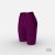 Biker Short - Snake - Dark Magenta