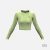Crop Top Hosszú ujjú - Snake - Pale Green