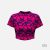 Crop Top Rövid ujjú - Broken - Redblue