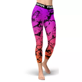 Futónadrág hosszú FIT női - Marmo - Pink - Orange