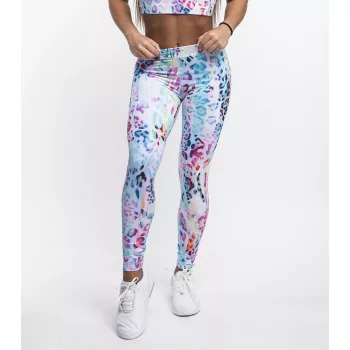 Futónadrág hosszú FIT női - Ice Leopard