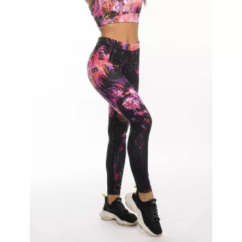Futónadrág hosszú FIT női - Pink Jungle