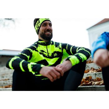 Futófelső hosszú ujjú - Cold Top - STRIPE - Fluo