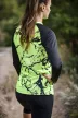 Futófelső hosszú ujjú - FLUO MARBLE - Green
