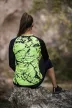 Futófelső hosszú ujjú - FLUO MARBLE - Green