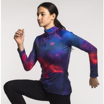 Futófelső hosszú ujjú - Női Cold Top - Galaxy Pink