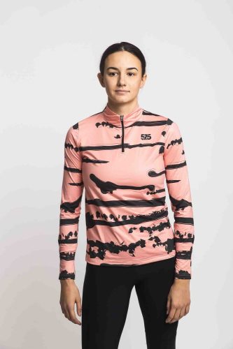 Futófelső hosszú ujjú - Női Cold Top - Ink Slate Peach