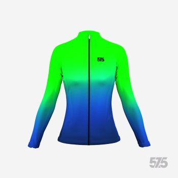 Futófelső OSLO Női hosszú ujjal - Dream- fluo-blue