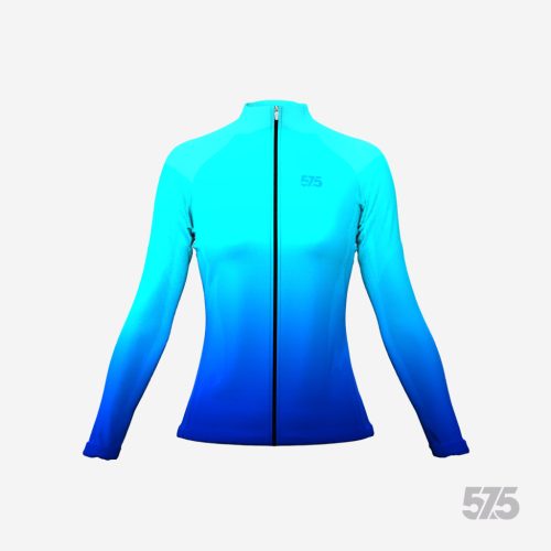 Futófelső OSLO Női hosszú ujjal - Dream- fluo-light-blue