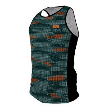 Futópóló ujjatlan férfi - PIXEL - GREEN