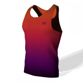 Futópóló ujjatlan férfi - DREAM - ORANGE - PURPLE