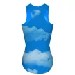Futópóló ujjatlan női - CLOUDS