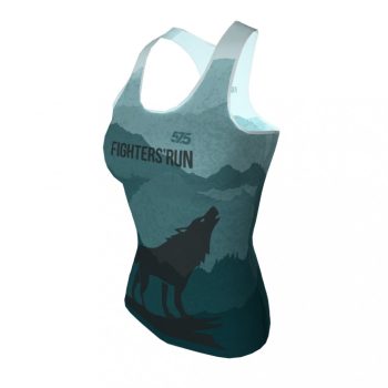   Futópóló ujjatlan női - Fighters' Run Blue Mountains