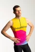 Ujjatlan Indoor Cycling felső férfi - 4GRAD - Yellow