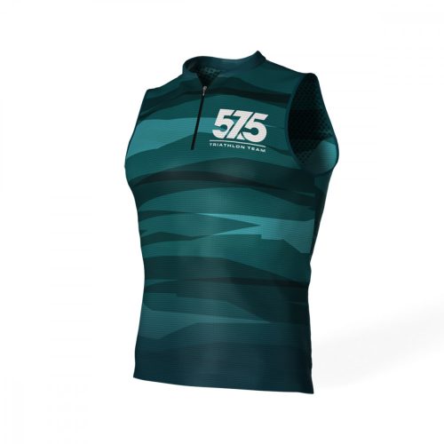 Ujjatlan Indoor Cycling felső férfi - 575 TEAM - Turquoise