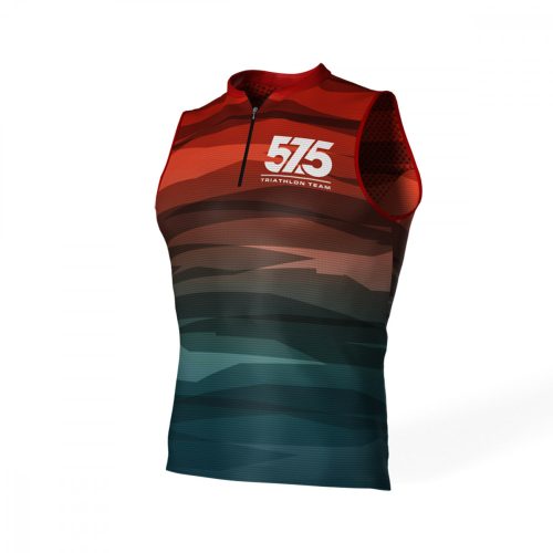 Ujjatlan Indoor Cycling felső férfi - 575 TEAM - Turquoise - Red