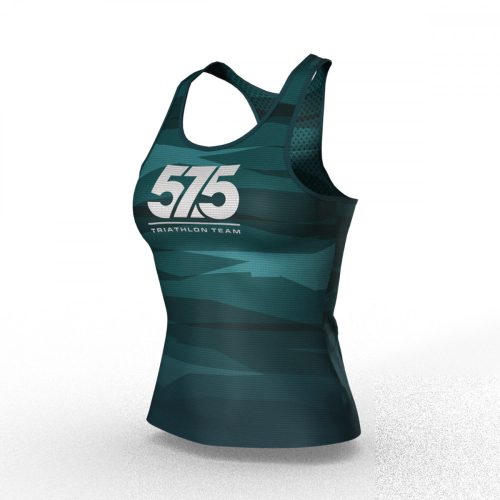 Ujjatlan Indoor Cycling felső női - 575 TEAM - Turquoise