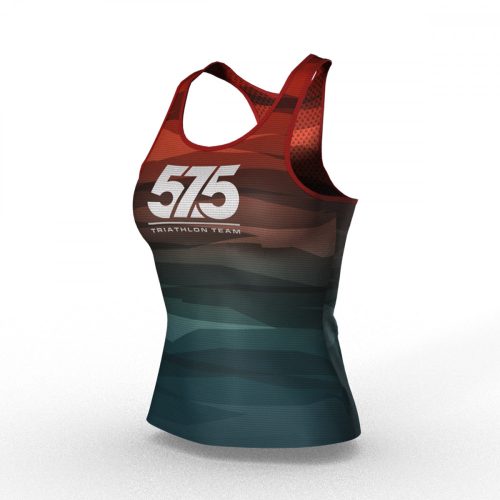 Ujjatlan Indoor Cycling felső női - 575 TEAM - Turquoise - Red