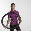 Kerékpáros rövidnadrág kantáros - No Hit Purple
