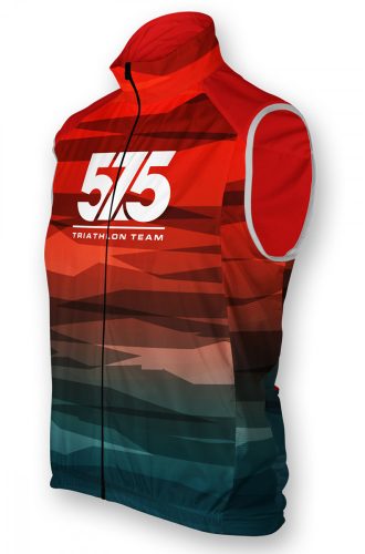 Kerékpáros mellény PRO - 575 TEAM - Turquoise-Red