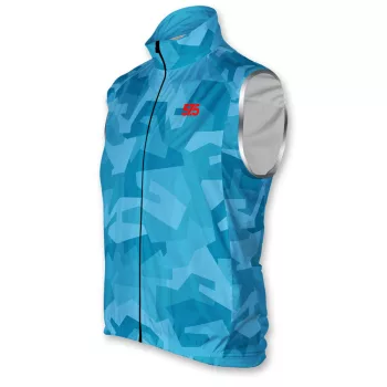 Kerékpáros mellény PRO - ZED CAMO - Blue