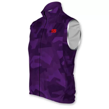 Kerékpáros mellény PRO - ZED CAMO - Purple