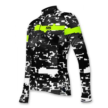 Kerékpáros Thermo felső - GLITCH - Black