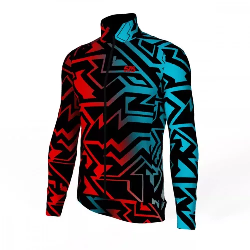 Kerékpáros Thermofelső HighPerformance - AZTEC - Red- Blue