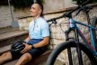 Kerékpáros Mez - Weekend - THREE STRIPE - LIGHT - BLUE