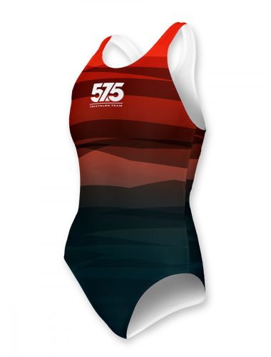 Női úszódressz - 575 TEAM - Turquoise - Red