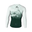 Terep-Akadályfutófelső hosszú ujjú - Fighters' Run  Green Mountains
