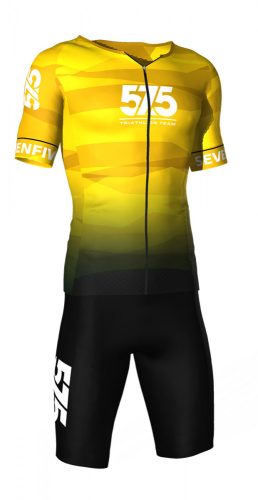 Triatlon versenymez - 2 részes - rövid ujjú - 575 TEAM - Yellow
