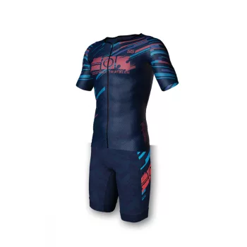   Triatlon versenymez - 2 részes - rövid ujjú - KTR 2019 - Coral