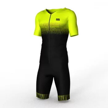   Triatlon versenymez - 2 részes - rövid ujjú - LINEAR - Fluo