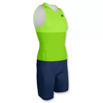 Triatlon versenymez- Endurance - THREE STRIPE - Green-Blue