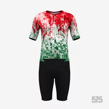 Triatlon versenymez - Rövid ujjú - Hungary Shard Fade
