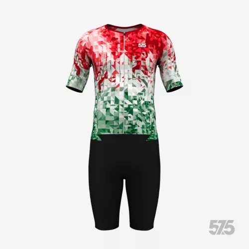 Triatlon versenymez - Rövid ujjú - Hungary Shard Fade