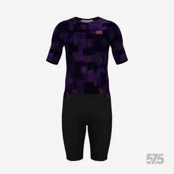   Triatlon versenymez - Rövid ujjú - Urban Signal Dark Purple