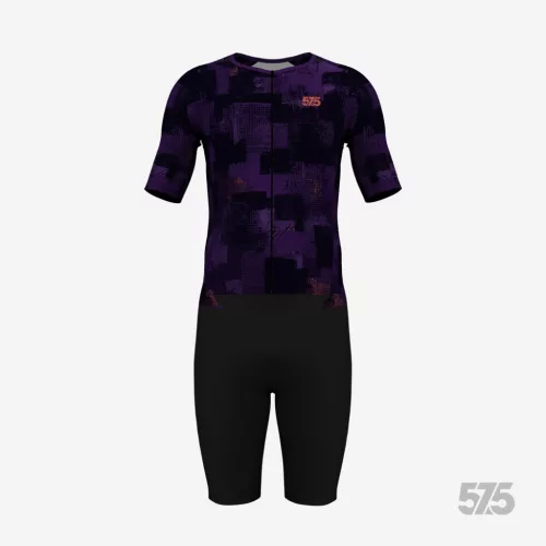 Triatlon versenymez - Rövid ujjú - Urban Signal Dark Purple