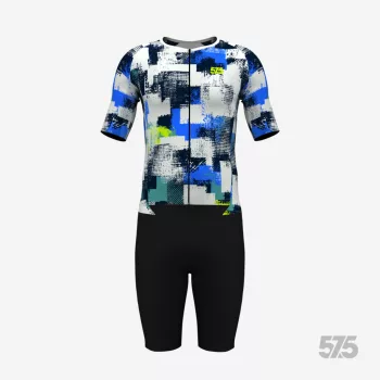 Triatlon versenymez - Rövid ujjú - Urban Signal Blue