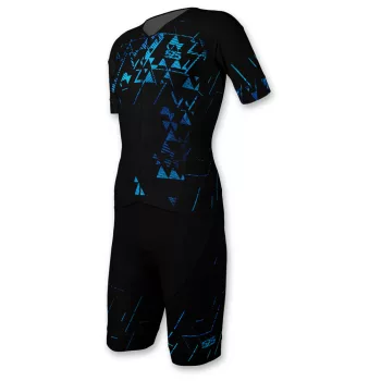 Triatlon versenymez - Rövid ujjú - TRIANGLE - Blue