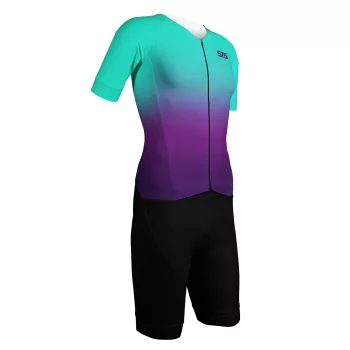   Triatlon versenymez - Rövid ujjú - DREAM - TURQUOISE-VIOLET