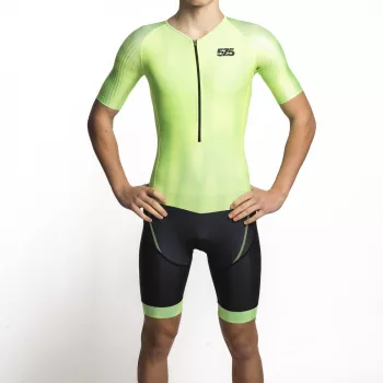   Triatlon versenymez - HIGH Perfomance -Rövid ujjú - New Fluo