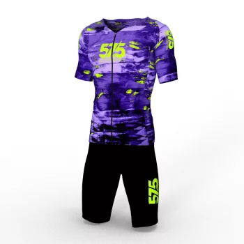 Triatlon versenymez - Rövid ujjú - 575 Team Purple