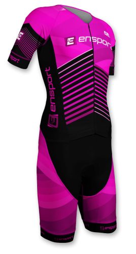 Triatlon versenymez -Rövid ujjú - ENSPORT - PINK